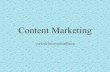 Content Marketing - Maejo University · Content Marketing คือ •Content Marketing เป็นการจดัการด้านเน้ือหาในการทาการตลาด