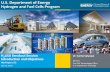 U.S. Department of Energy Hydrogen and Fuel Cells Program · annual growth since 2010 $14B – $31B/yr for stationary power. $11B /yr for portable power . $18B – $97B/yr for transportation
