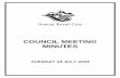 COUNCIL MEETING MINUTES - ARARAT...During the presentation, the presenter may not address questions to Councillors or officers. Two minutes will be allocated for Councillors to ask