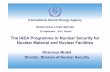 The IAEA Programme in Nuclear Security for Nuclear ...€¦ · International Atomic Energy Agency SENIOR REGULATORS’ MEETING 25 September , 2014, Vienna The IAEA Programme in Nuclear