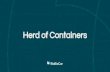 Herd of Containers · App Container Images Pods Aggregate images in one shared environment Containers. bare-metal servers 1 type of hardware 3 disk profiles fleet cluster CoreOS fleet