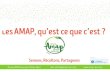 Les AMAP, qu’est ce que c’est · 2017. 7. 25. · Réseau AMAP Auvergne-Rhône-Alpes pole-admin@amap-aura.org Qu’est ce qu’une AMAP ? - Une Association loi 1901 ou une association