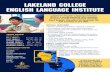 Lakeland College English Language Institute · English Language Institute Lakeland’s English Language Institute (ELI) is a comprehensive and intensive program to help international