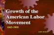 Growth of the American Labor Movementsouthcobbapush.weebly.com/uploads/1/5/9/3/15939672/a16bw_labo… · child labor laws ... Labor Convention. Rise of Labor Unions •Became strong