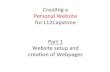 Creang(a( Personal(Website(( for(L12Capstone( Part1( …lapeerseniorcapstone.weebly.com/uploads/3/8/4/0/38409435/weebly... · Creang(a(Personal(Website((for(L12Capstone(((Part1(Website(setup(and(creaon(of(Webpages