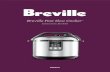 Breville Fast Slow Cooker...BREvILLE RECOMMENDS SAFETy FIRST • To protect against electric shock, do not immerse Breville Fast Slow Cooker base, power base, power cord or power plug