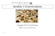 Arabic I Curriculum - Paterson Public Schools languages/curriculum/Ara… · Paterson Public Schools is committed to seeing that all students progress and develop the required skills