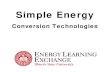 Simple Energy Conversion Technologies2...Simple Energy Conversion Technologies. Power Production Sources & Processes. Overview • Mechanisms for energy conversion, power production