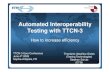 Automated Interoperability Testing with TTCN-3 2/session 3...Automated Interoperability Testing with TTCN-3 How to increase efficiency Theofanis Vassiliou-Gioles (Testing Technologies)