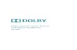 Dolby Atmos Home Theater Installation Guidelines - April 2015 · home theater system. The guidelines are intended to cover a typical home theater in a standard listening space. This