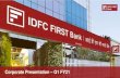 Corporate Presentation Q1 FY21 - IDFC FIRST Bank...3. Strong growth in Core Earnings: a. Strong NII Growth: NII grew by 38% YOY from Rs. 1,174 crore in Q1 FY20 and by 4% QOQ from Rs.