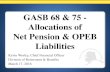 GASB 68 and 75 - PERS & TRS€¦ · 17/3/2016  · GASB No. 68 • The Net Pension Liability is an accrual accounting measurement calculated in conformity with GASB 67 / 68 • The