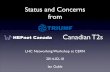 Status and Concerns from - Canadahepnetcanada.ca/talks/Canada-TRIUMF-and-T2s.pdf · 2015. 1. 29. · by BCNET, CANARIE and Cybera. "13 OpenFlow Controller UVic Computing Centre Victoria