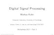 Digital Signal Processing - University of Cambridge · PDF file Digital signal processing Analog/digital and digital/analog converter, CPU, DSP, ASIC, FPGA. Advantages: I noise is