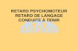 RETARD PSYCHOMOTEUR RETARD DE LANGAGE CONDUITE À … · 2020. 4. 21. · - retard mental sous jacent - pathologies génétiques Peut « mimer » des troubles du comportement, unr