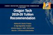 HIGHER EDUCATION COORDINATING COMMISSION …...TRC’s Role • TRC analyzes budget, legislative, scholarship, programmatic information to form recommendations • TRC weighs tuition