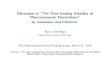 Discussion of ``The Time-Varying Volatility of Macroeconomic … · 2015. 5. 14. · Discussion of \The Time-Varying Volatility of Macroeconomic Fluctuations" by Justiniano and Primiceri