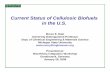 Current Status of Cellulosic biofuels in the US (by Bruce Dale) · 2018. 8. 14. · Cellulosic Biofuels: Overview • Private support – Venture capital approx. $1-2 billion inc.