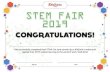 STEM Fair - Certificate - KidZania Fair...Has successfully completed their STEM Fair 2019 school trip to KidZania London and applied their STEM subject learning to the world of work.