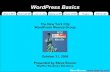 What is WP? Built with WP .com vs .org Setting up WP Power ... of WordPress - 10-20-08.pdf · What is WP? Built with WP .com vs .org Setting up WP Power of WP Plugins PHP & CSS Steve