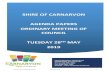 SHIRE OF CARNARVON AGENDA PAPERS ORDINARY MEETING … · preparing a contract document to engage a specialist to commence a review process in the new financial year. June 2020 23/12/16