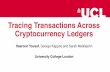 Tracing Transactions Across Cryptocurrency Ledgers€¦ · •ShapeShift (Aug ‘14), Changelly (‘13) •Cross-currency trading service (lightweight exchange) •Allow users to