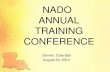 NADO ANNUAL TRAINING CONFERENCE · 210 million gallons spilled vs. 11 million Exxon Valdez 62,000 gallons/day . ... • May 2010 Gulf of Mexico Drilling Moratorium 6 months 58,000