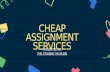 Cheap Assignment Help Services