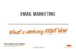 Email marketing - connectednonprofit.com · How to build your own email marketing “plan” Email Campaigns Welcome and conversion Nurture (newsletters, updates) Sales campaign Donor