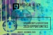 SPONSORSHIP & ADVERTISING 2020 OPPORTUNITIES...SPONSORSHIP & ADVERTISING 2020 OPPORTUNITIES AUGUST - DECEMBER, 2020 600+ THOUSANDS of event attendees each year Medical Alley employs