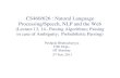CS460/626 : Natural Language Processing/Speech, NLP and the …cs626-460-2012/lecture... · 2012. 2. 14. · CS460/626 : Natural Language Processing/Speech, NLP and the Web (Lecture