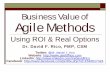Business Value of Agile Methods Agile Program Management & Lean Development ... Project plans cannot