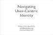 Navigating User-Centric Identity - Windley digital... · 2007. 12. 3. · User-Centric Identity Phillip J. Windley, Ph.D. phil@windley.org . Technical Protocols. Technical ... Cameron’s