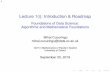Lecture 1(i): Introduction & Roadmapcucuring/Lecture_1_Intro_StatML.pdf · 1.Introduction & syllabus 2.Statistical learning 3.Measures of correlation and dependency 4.Linear regression