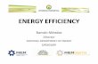 ENERGY EFFICIENCY PROJECT - UY ORIGINAL · dependence on oil imports, increasing the participation level of local sources of energy, fostering non-traditional renewable energies ,