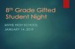 8th Grade Gifted Student Night · Dr. Wendy Rhodes • Welcome to MVHS • Personal experience with Gifted and Advanced Placement • MVHS AP Test Scores for 2018 1100+ AP tests taken