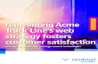 reinventing Acme Truck Line¢â‚¬â„¢s web strategy fosters ... of their loads via a web-based shipment tracking