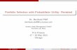 Portfolio Selection with Probabilistic Utility: Revisited · 2020. 7. 13. · Portfolio Selection with Probabilistic Utility: Revisited Dr. Bernhard Pfa bernhard pfa @fra.invesco.com