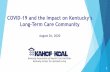 COVID-19 and the Impact on Kentucky’s...FMAP Add-Ons 9 North Carolina: Effective April 1, the state increased Medicaid rates for nursing homes by 5%. According to rate data published