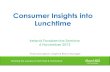 Consumer Insights into Lunchtime€¦ · Consumer Insights into Lunchtime Paula Donoghue, Insight & Brand Manager Ireland Foodservice Seminar 6 November 2013 Growing the success of