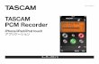 TASCAM PCM Recorder · SoundCloudファイル共有サービス画面を表示します。（“ファイル共有画面” 参照） r. Files ファイル閲覧画面を表示します。（“ファイル閲覧画面”参照）