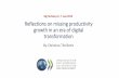 Motivation and Framework · Motivation and Framework 1. Is there a modern productivity paradox? 2. Is the productivity slowdown related to lack of digital diffusion? Q Big Techday