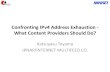 Confronting IPv4 Address Exhaustion - What Content ... · ・ Cookies, including cross-domain cookies and third-party cookies ...