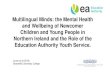 Multilingual Minds: the Mental Health and Wellbeing of ... Resea… · improving the health and wellbeing of newcomer children and ... •Newcomers –4 primary & 4 post primary schools