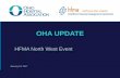 OHA UPDATE - Northwest Ohio HFMA · 2017. 6. 30. · oha update january 19, 2017 hfma north west ... • healthy ohio program • health care price transparency • ffy/cy 2017 medicare