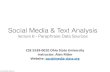 Social Media & Text Analysissocialmedia-class.org/slides_AU2020/lecture6_paraphrase_data.pdf · socialmedia-class.org Social Media & Text Analysis lecture 6 - Paraphrase Data Sources