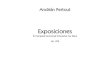 Exposiciones - pertout.com · Exposiciones for Sampled Microtonal Schoenhut Toy Piano No. 392 Composed between February and July, 2005 Composed for the Extensible Toy Piano Project