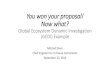 You won your proposal! Now what? (GEDI Example) · You won your proposal! Now what? Global Ecosystem Dynamic Investigation (GEDI) Example Mitchell Davis Chief Engineer for In-House