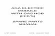 AGA ELECTRIC MODULE WITH GAS HOB (FFD’S) · 2019. 10. 30. · aga electric module with gas hob (ffd’s) december 2010 base, back plate & cooling duct assembly item no. cat no.