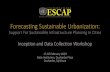 Forecasting Sustainable Urbanization 1...Forecasting Sustainable Urbanization: Inception and Data Collection Workshop Support For Sustainable Infrastructure Planning In Cities 17-18